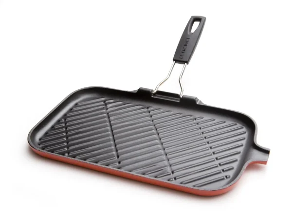 Steakgrillpfanne Rechteckig Aus Gusseisen Von Le Creuset In Kirschrot 1
