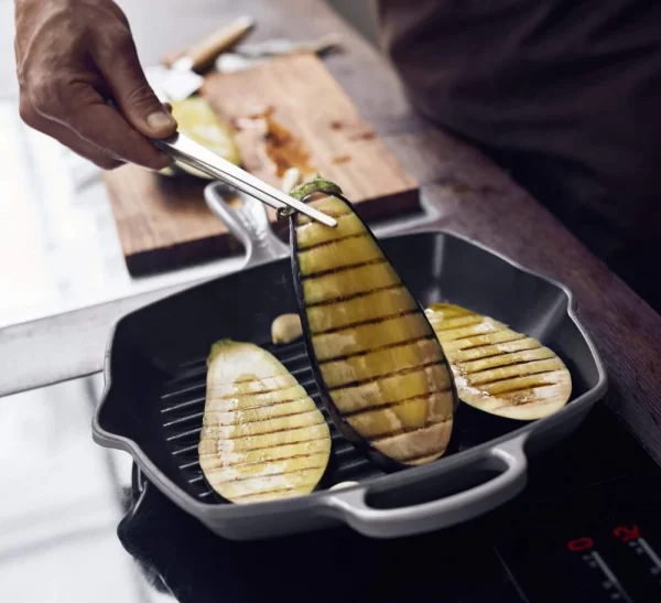 Le Creuset Grillpfanne Signature Quadratisch In Perlgrau 3