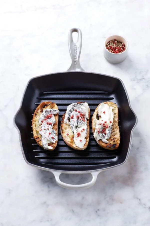 Le Creuset Grillpfanne Signature Quadratisch In Perlgrau 4