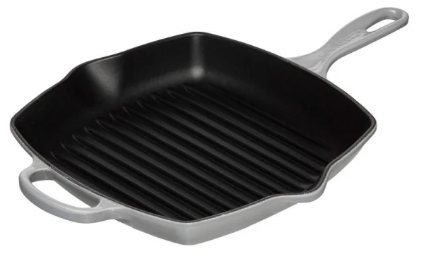 Le Creuset Grillpfanne Signature Quadratisch In Perlgrau 1