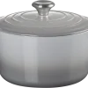 Le Creuset Hoher Bräter Signature Rund In Perlgrau 22
