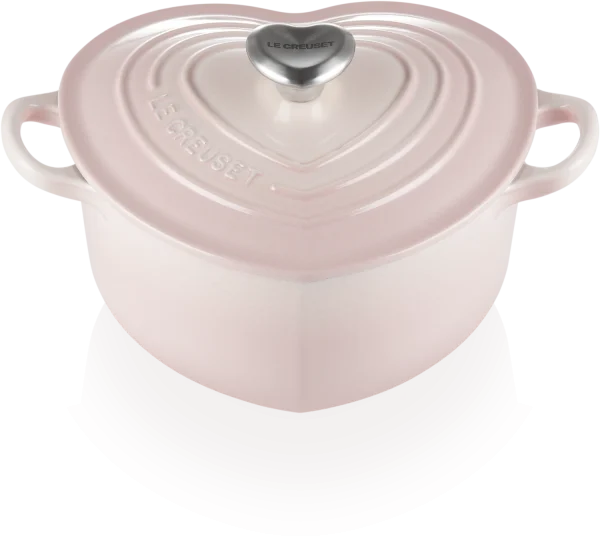 Le Creuset Herzbräter Aus Gusseisen Mit Herzgriff In Shell Pink 1