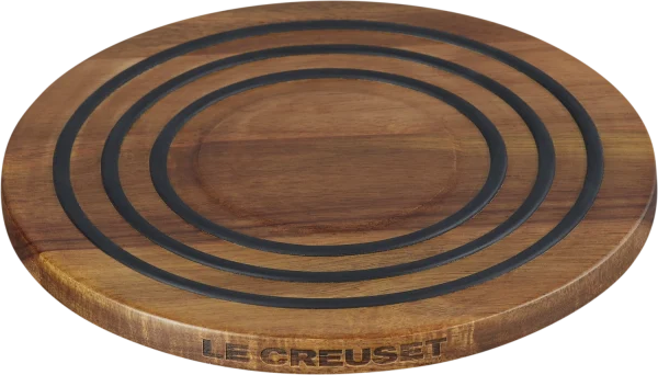 Le Creuset Holzuntersetzer Akazie, Magnetisch 1