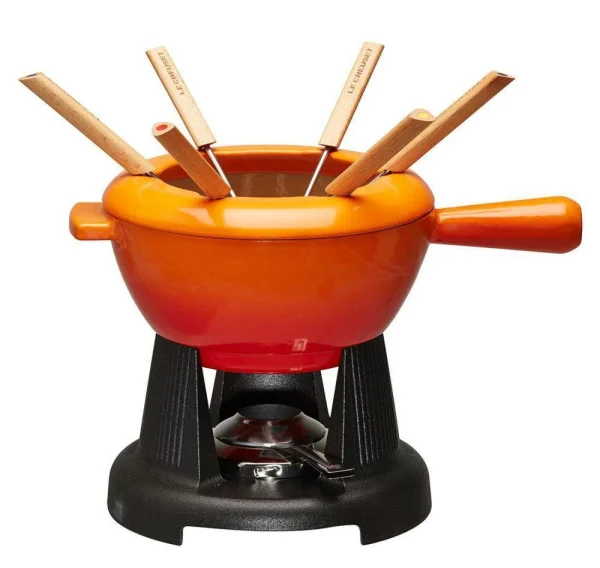 Le Creuset Käsefondue Set Aus Gusseisen In Ofenrot 1