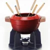 Le Creuset Fondue Set Aus Gusseisen In Kirschrot 7