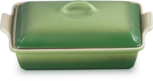 Le Creuset Auflaufform Tradition Mit Deckel, Rechteckig In Bamboo Green 3