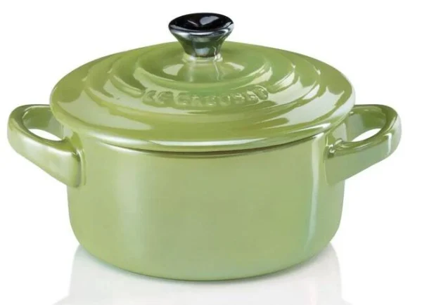 Le Creuset Mini Cocotte In Palm Metallic 1
