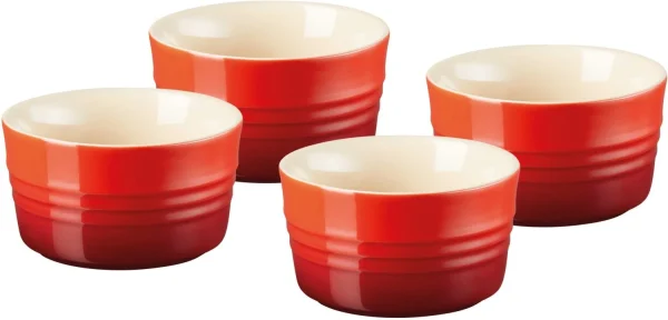 Le Creuset 4-er Set Förmchen In Kirschrot 1