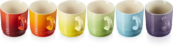 Le Creuset Becher 6er-Set 200 Ml, Regenbogen 3