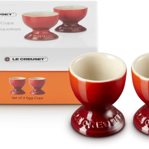 Le Creuset Eierbecher Im 2er-Set Mit Standfuß In Kirschrot 12