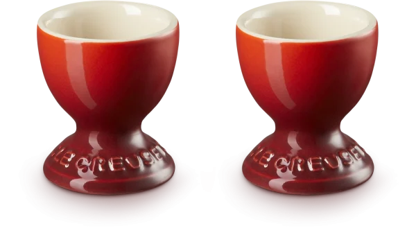Le Creuset Eierbecher Im 2er-Set Mit Standfuß In Kirschrot 3