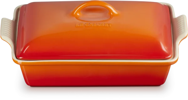 Le Creuset Auflaufform Tradition Mit Deckel, Rechteckig In Ofenrot 3