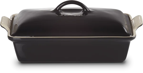 Le Creuset Auflaufform Tradition Mit Deckel, Rechteckig In Schwarz 3