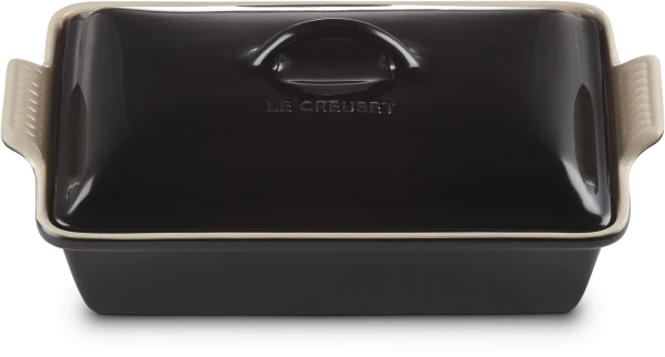 Le Creuset Auflaufform Tradition Mit Deckel, Rechteckig In Schwarz 4