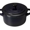 Le Creuset Mini Cocotte In Schwarz Glänzend 5