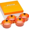 Le Creuset Mini-Cocotten Ofenrot, 4er-Set 5