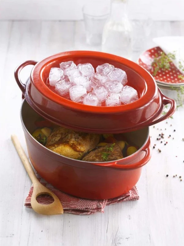 Le Creuset Saftbräter Doufeu Oval Aus Gusseisen In Ofenrot 6