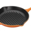 Le Creuset Grillpfanne Signature Rund In Ofenrot 10
