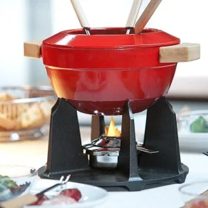 Le Creuset Fondue Set Aus Gusseisen In Kirschrot 7