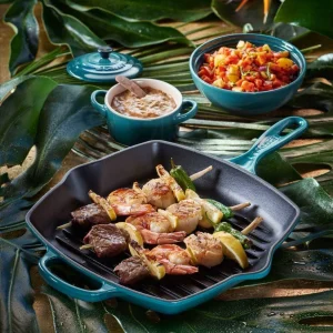 Le Creuset Grillpfanne Signature Quadratisch In Deep Teal 9