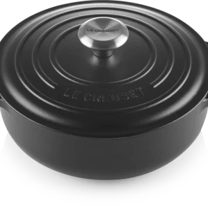 Le Creuset Sauteuse Signature Aus Gusseisen In Schwarz 9