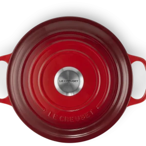 Le Creuset Sauteuse Signature Aus Gusseisen In Kirschrot 9
