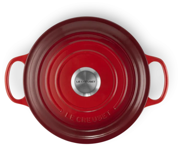 Le Creuset Sauteuse Signature Aus Gusseisen In Kirschrot 4