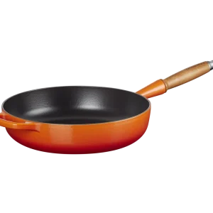 Le Creuset Sautépfanne Signature Aus Gusseisen Mit Holzgriff In Ofenrot 6