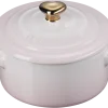 Le Creuset Mini Cocotte Mit Herzknopf In Shell Pink 5