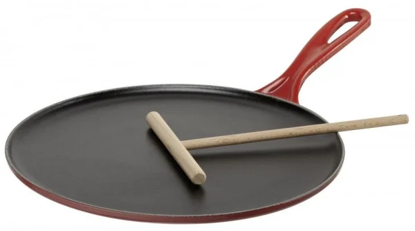Le Creuset Crepes-Pfanne Aus Gusseisen In Kirschrot 1