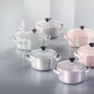 Le Creuset Mini Cocotte In Perlgrau Metallic 12