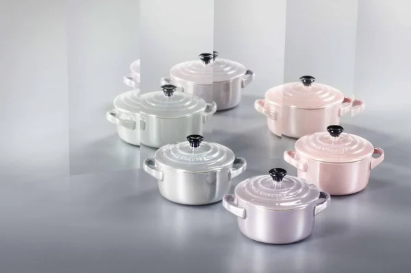 Le Creuset Mini Cocotte In Perlgrau Metallic 5