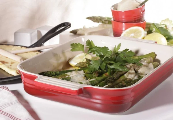 Le Creuset Auflaufform Tradition, Rechteckig In Kirschrot 4