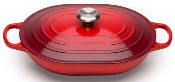 Le Creuset Oblong Signature In Kirschrot 1